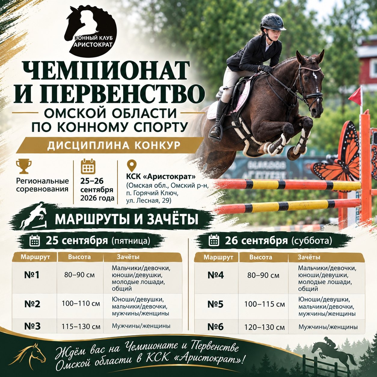 Чемпионат и первенство по конкуру