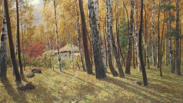 Мастер-класс по копированию картины А. Киселёва «Лес осенью» для дете