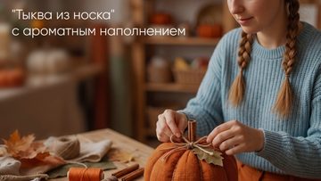 Тыква из носка