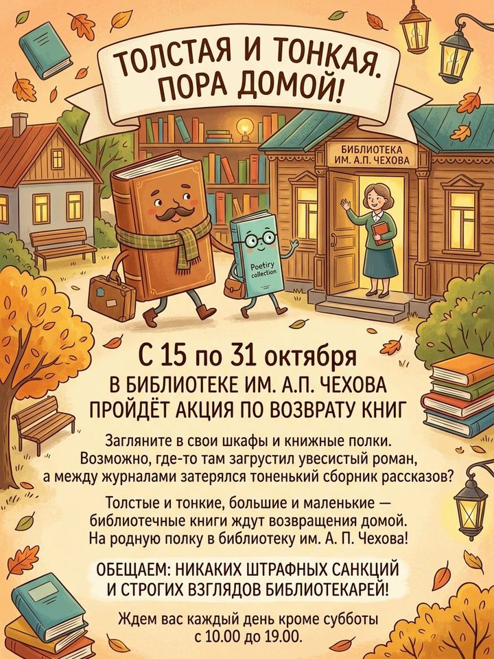 Возврат домашних книг
